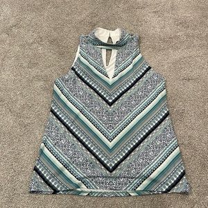 WHBM blue sleeveless top